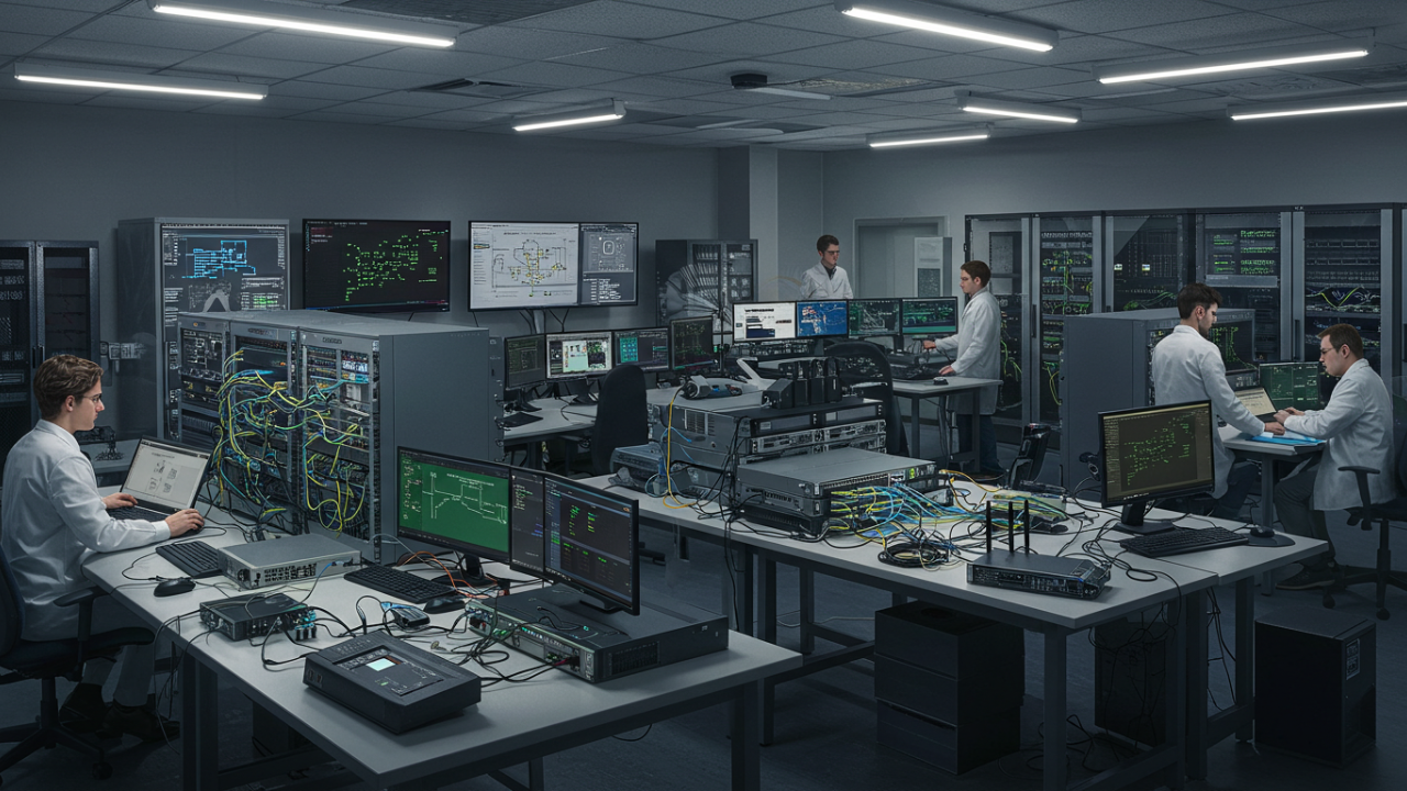 Real-world labs for network security training